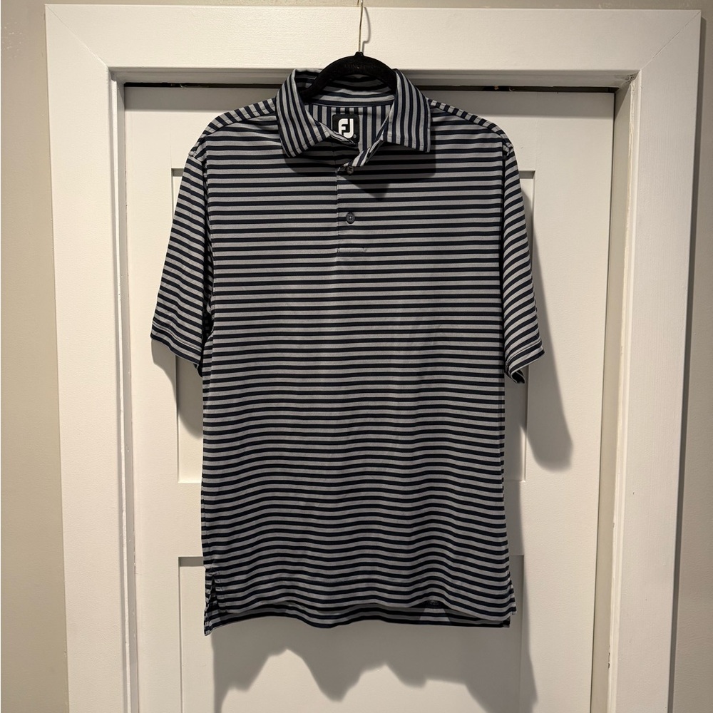 FootJoy x Titleist Men's Striped Golf Polo Shirt